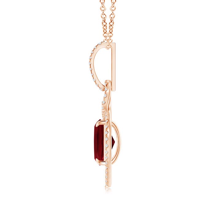 AAAA - Garnet / 3.17 CT / 14 KT Rose Gold