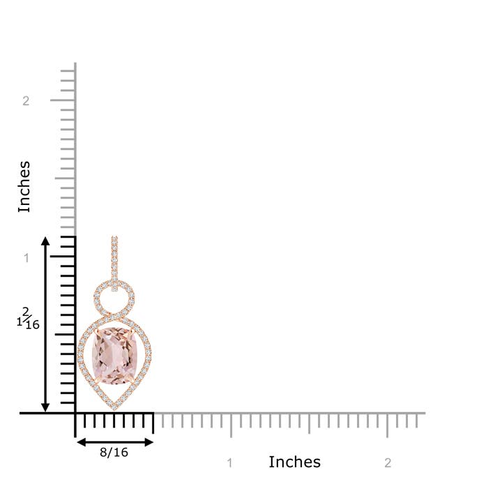 AA - Morganite / 3 CT / 14 KT Rose Gold