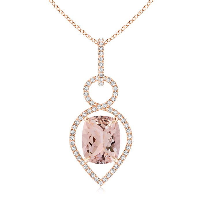 AAA - Morganite / 3 CT / 14 KT Rose Gold