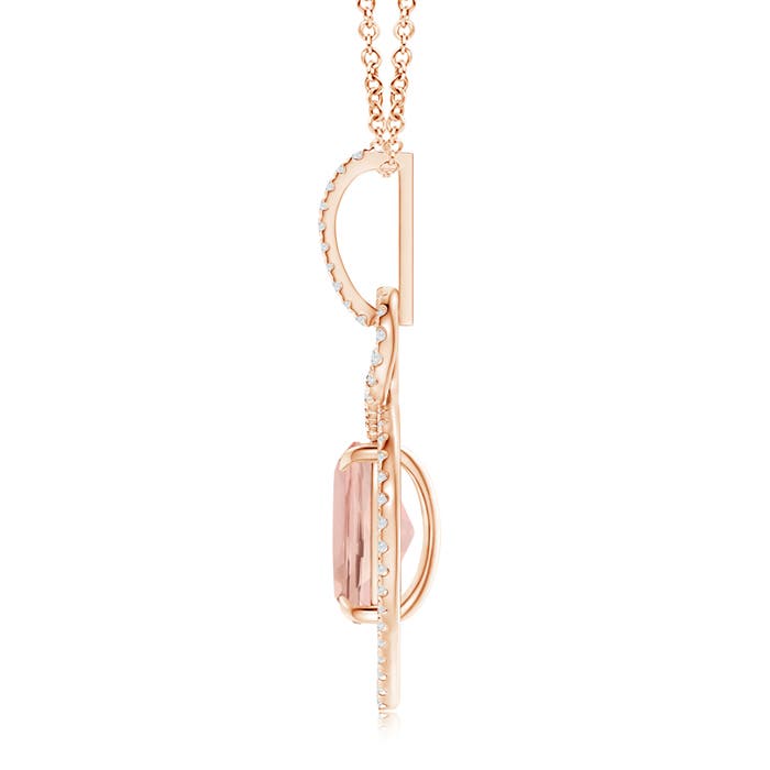 AAA - Morganite / 3 CT / 14 KT Rose Gold