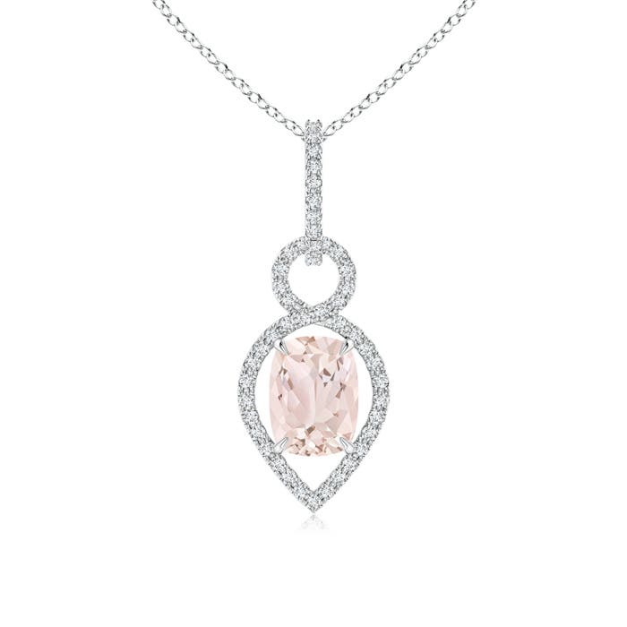 A - Morganite / 1.44 CT / 14 KT White Gold