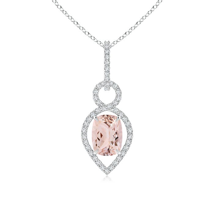 AAA - Morganite / 1.44 CT / 14 KT White Gold