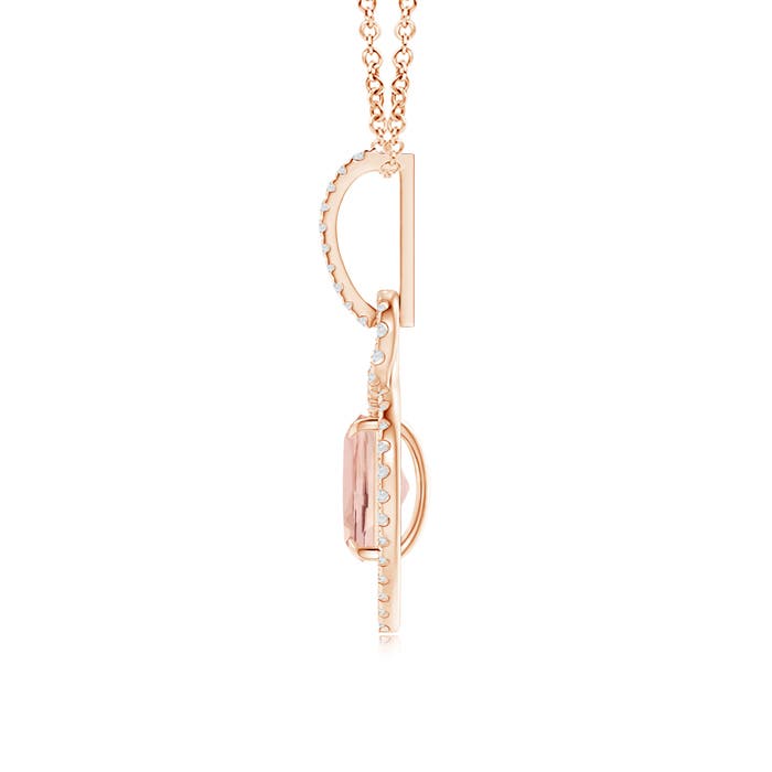 AAAA - Morganite / 1.44 CT / 14 KT Rose Gold