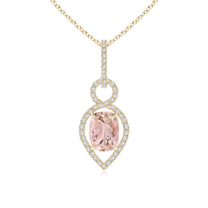 AAAA - Morganite / 1.44 CT / 14 KT Yellow Gold