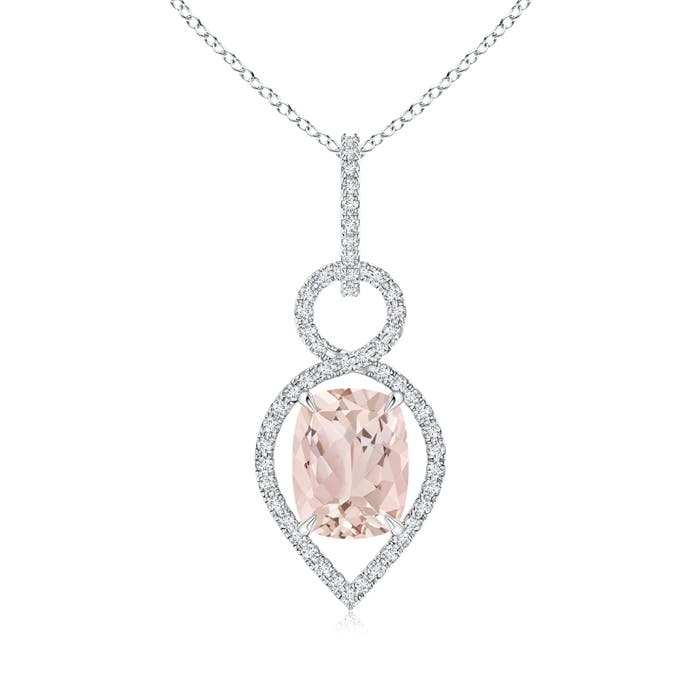 A - Morganite / 2.07 CT / 14 KT White Gold