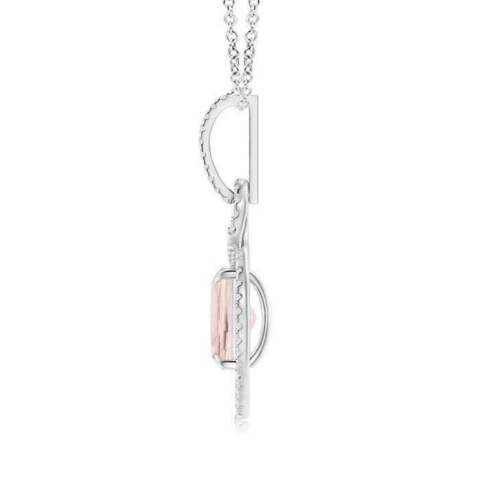 A - Morganite / 2.07 CT / 14 KT White Gold