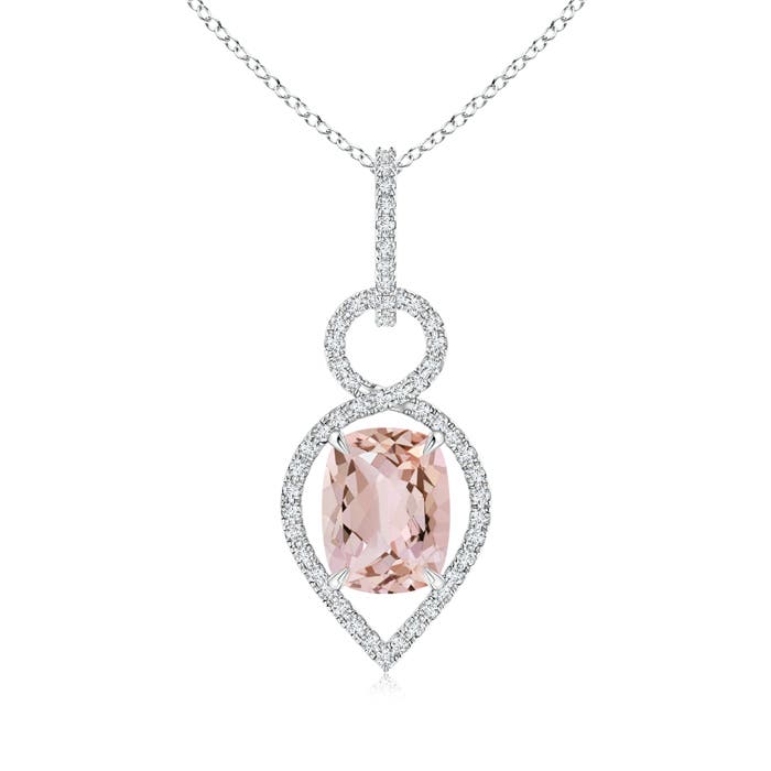 AA - Morganite / 2.07 CT / 14 KT White Gold