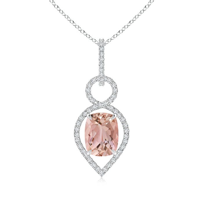 AAAA - Morganite / 2.07 CT / 14 KT White Gold