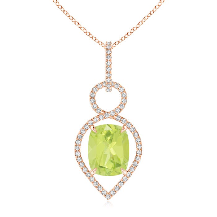 A - Peridot / 3.2 CT / 14 KT Rose Gold