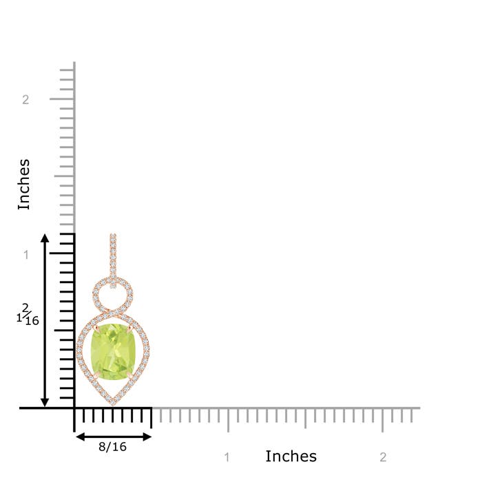 A - Peridot / 3.2 CT / 14 KT Rose Gold