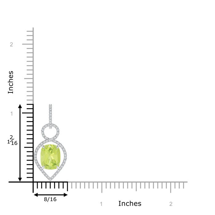 A - Peridot / 3.2 CT / 14 KT White Gold