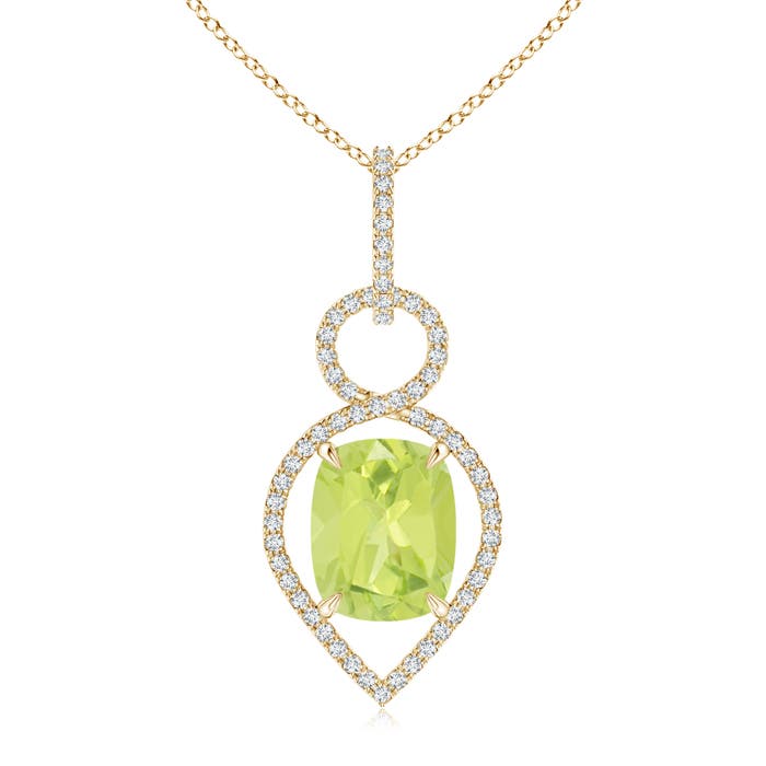 A - Peridot / 3.2 CT / 14 KT Yellow Gold