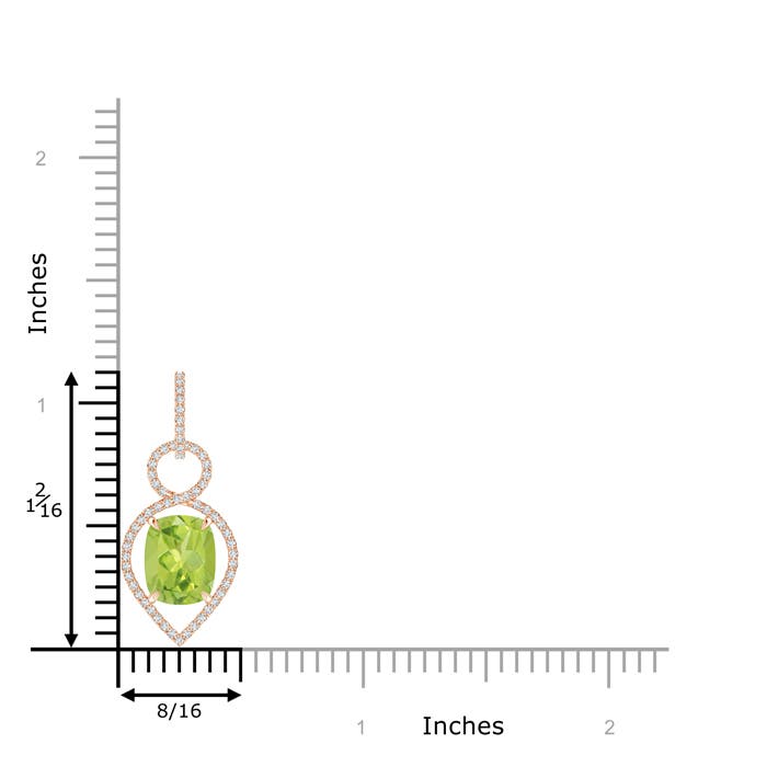 AA - Peridot / 3.2 CT / 14 KT Rose Gold