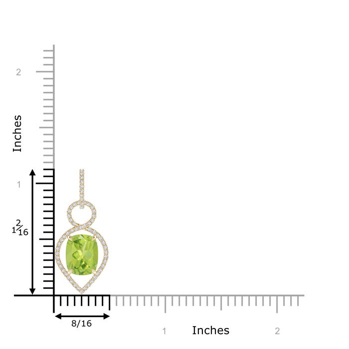 AA - Peridot / 3.2 CT / 14 KT Yellow Gold