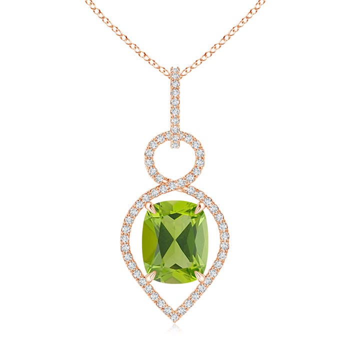 AAA - Peridot / 3.2 CT / 14 KT Rose Gold