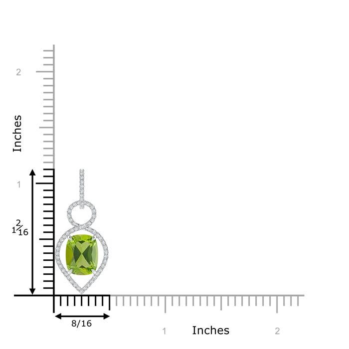 AAA - Peridot / 3.2 CT / 14 KT White Gold