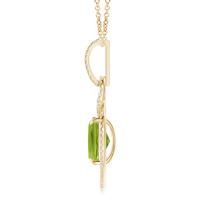 AAA - Peridot / 3.2 CT / 14 KT Yellow Gold