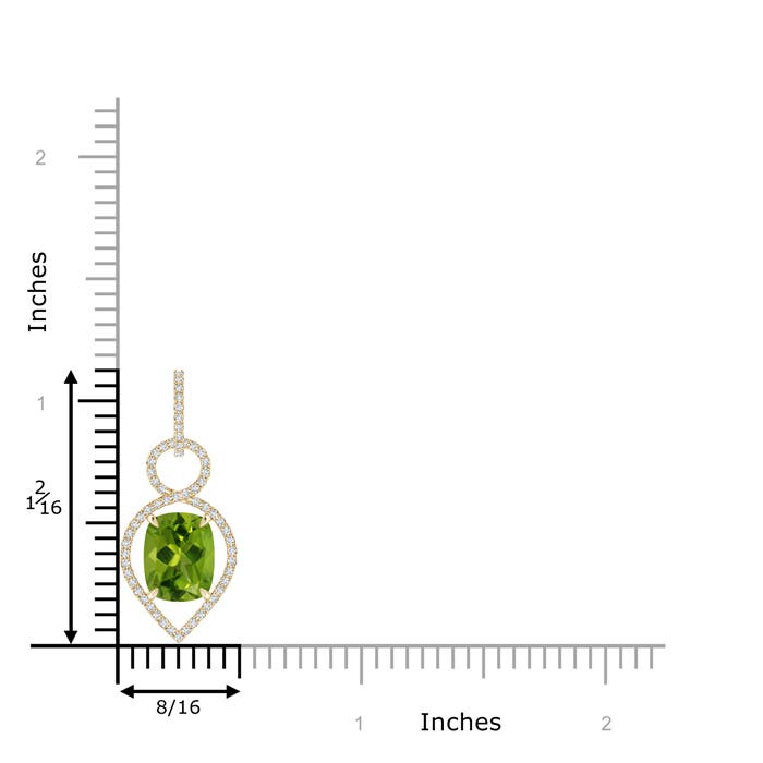 AAAA - Peridot / 3.2 CT / 14 KT Yellow Gold