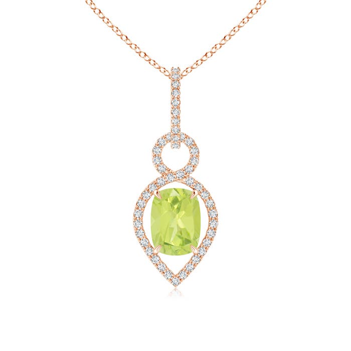 A - Peridot / 1.69 CT / 14 KT Rose Gold