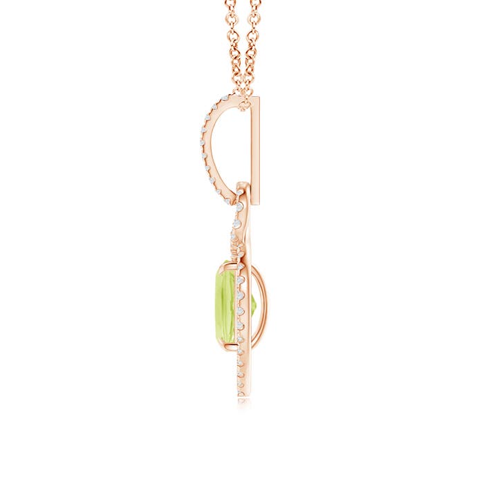 A - Peridot / 1.69 CT / 14 KT Rose Gold