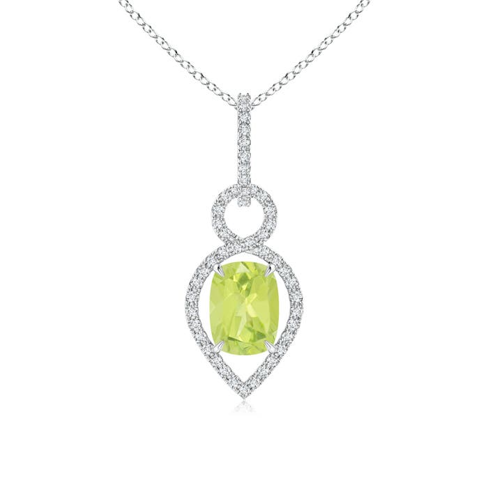 A - Peridot / 1.69 CT / 14 KT White Gold