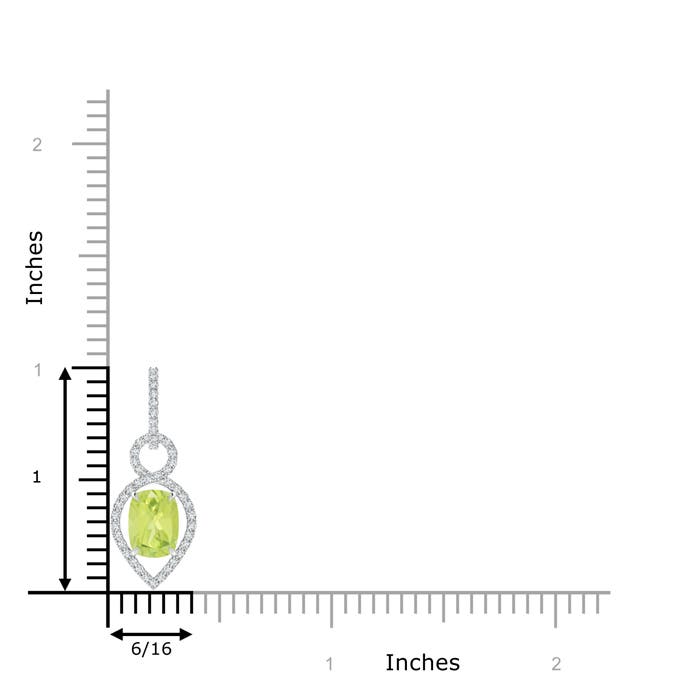 A - Peridot / 1.69 CT / 14 KT White Gold