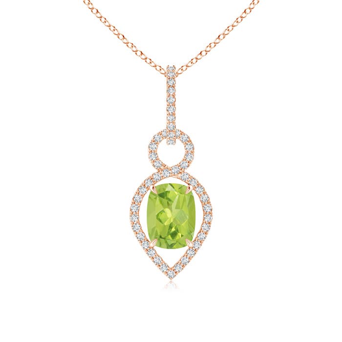 AA - Peridot / 1.69 CT / 14 KT Rose Gold