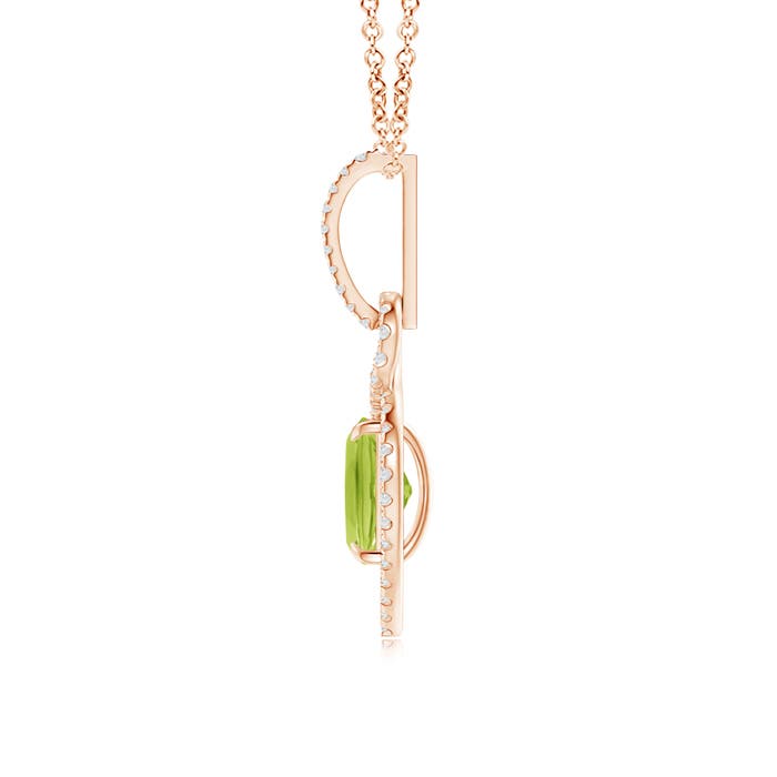 AA - Peridot / 1.69 CT / 14 KT Rose Gold