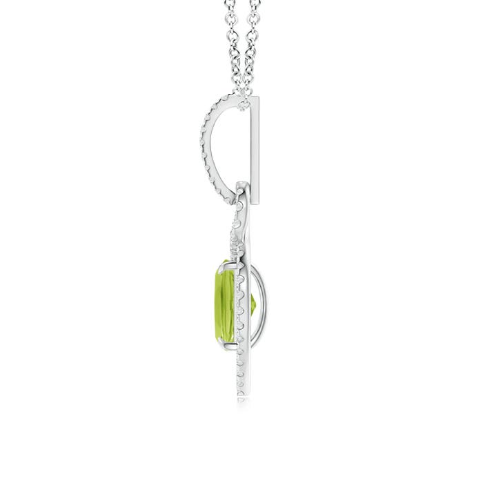 AA - Peridot / 1.69 CT / 14 KT White Gold