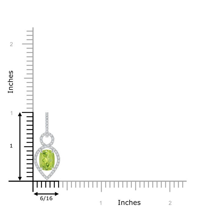 AA - Peridot / 1.69 CT / 14 KT White Gold