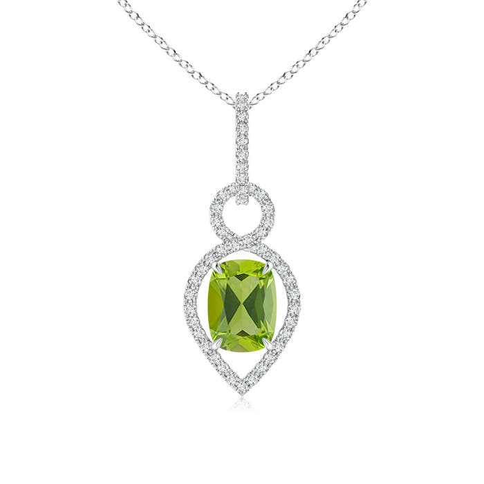 AAA - Peridot / 1.69 CT / 14 KT White Gold