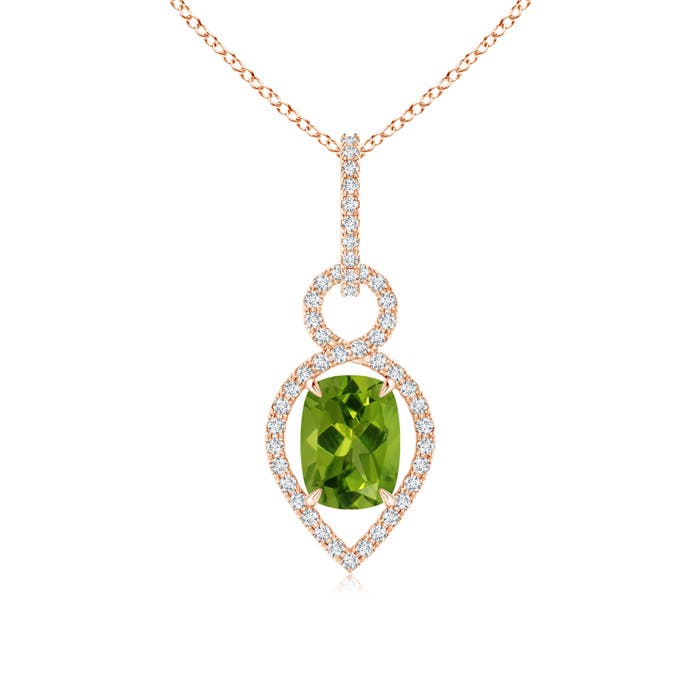 AAAA - Peridot / 1.69 CT / 14 KT Rose Gold