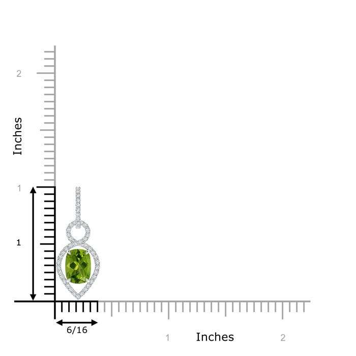 AAAA - Peridot / 1.69 CT / 14 KT White Gold