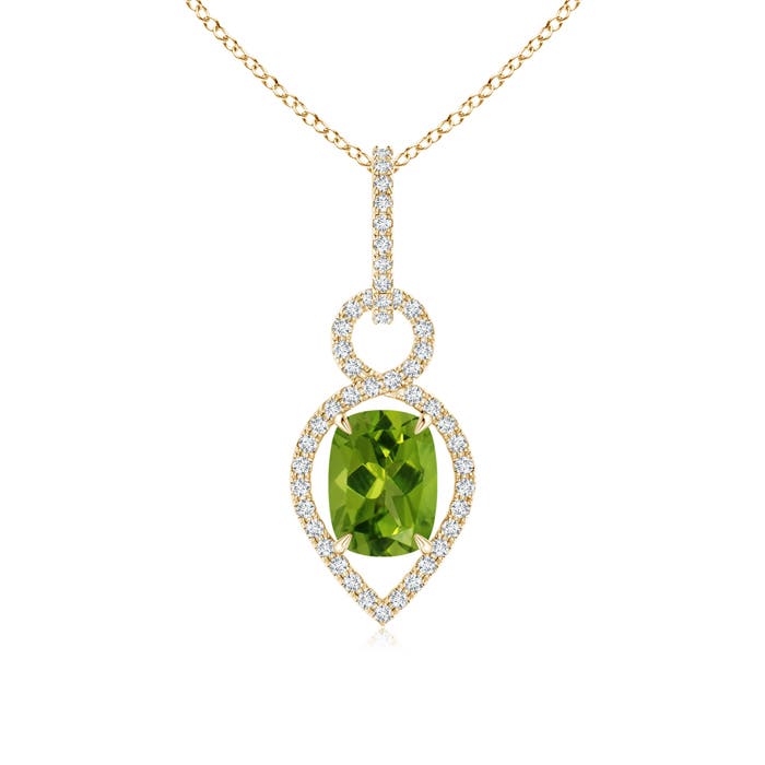 AAAA - Peridot / 1.69 CT / 14 KT Yellow Gold