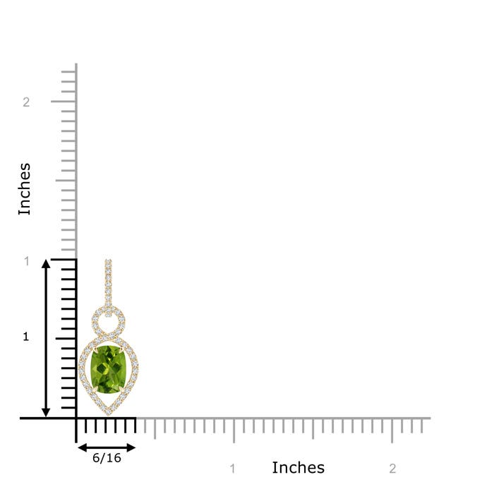 AAAA - Peridot / 1.69 CT / 14 KT Yellow Gold