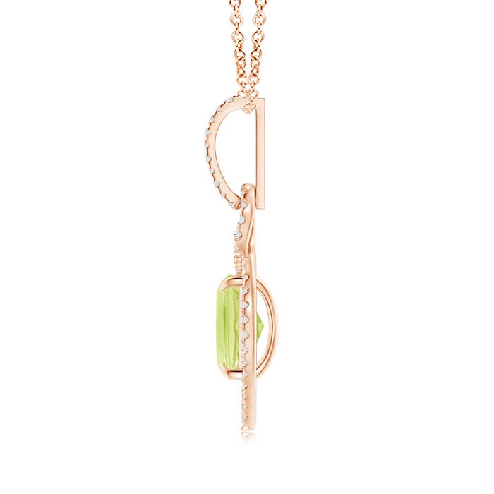 A - Peridot / 2.37 CT / 14 KT Rose Gold