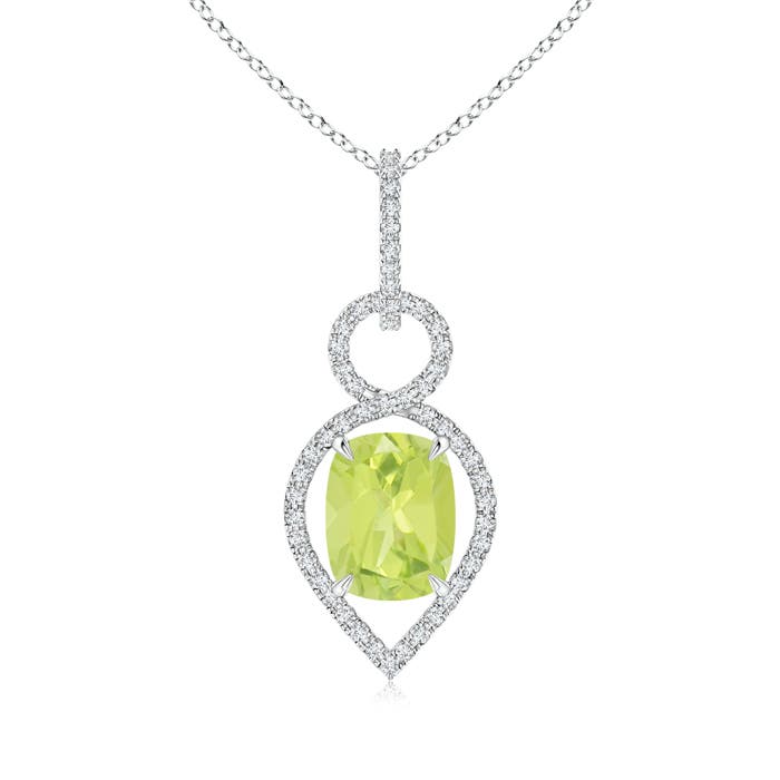 A - Peridot / 2.37 CT / 14 KT White Gold