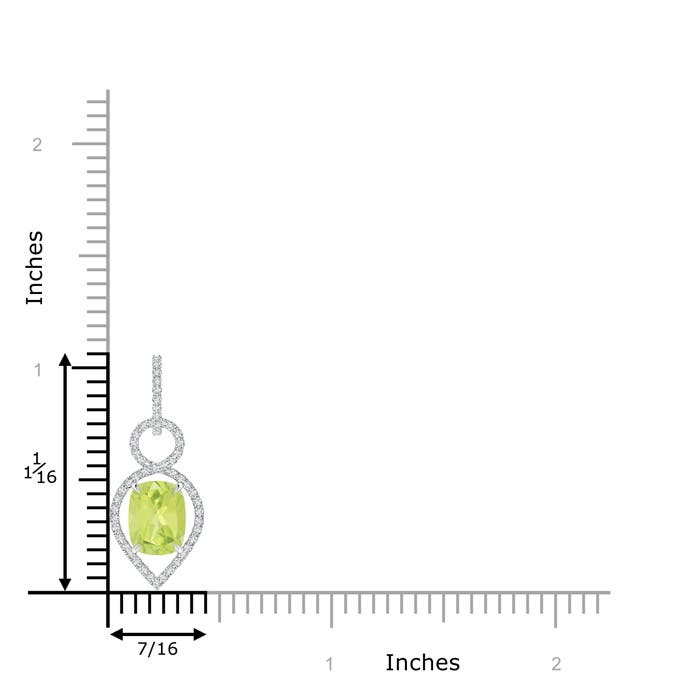 A - Peridot / 2.37 CT / 14 KT White Gold