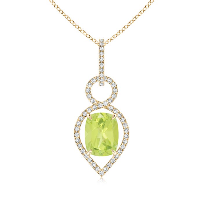 A - Peridot / 2.37 CT / 14 KT Yellow Gold