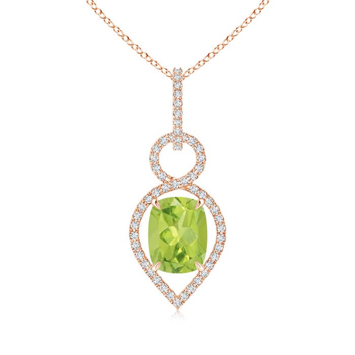 AA - Peridot / 2.37 CT / 14 KT Rose Gold