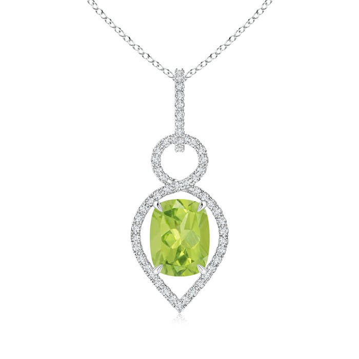 AA - Peridot / 2.37 CT / 14 KT White Gold