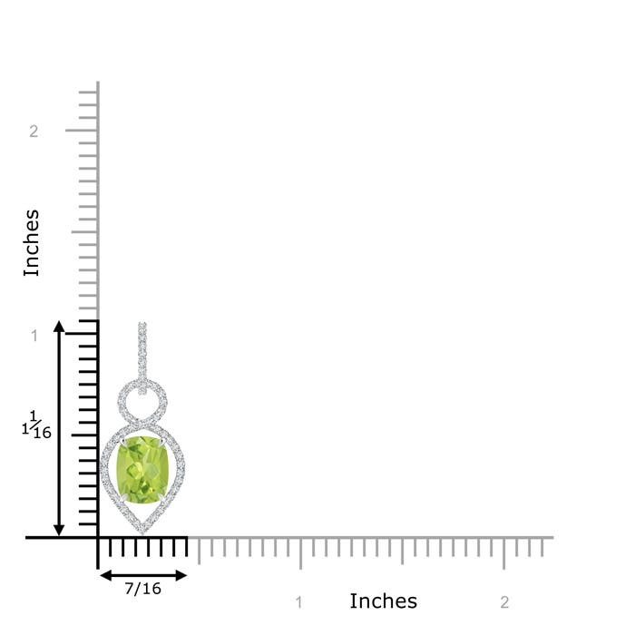 AA - Peridot / 2.37 CT / 14 KT White Gold