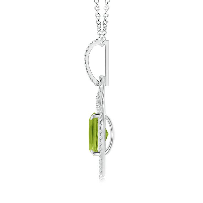 AAA - Peridot / 2.37 CT / 14 KT White Gold