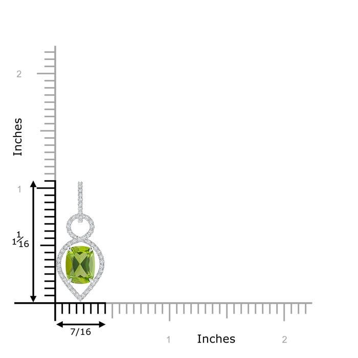 AAA - Peridot / 2.37 CT / 14 KT White Gold