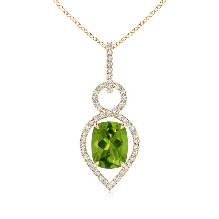 AAAA - Peridot / 2.37 CT / 14 KT Yellow Gold