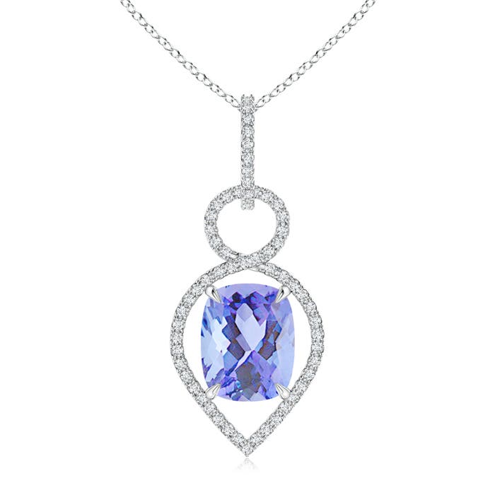 A - Tanzanite / 2.9 CT / 14 KT White Gold