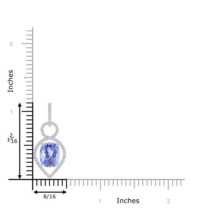 A - Tanzanite / 2.9 CT / 14 KT White Gold