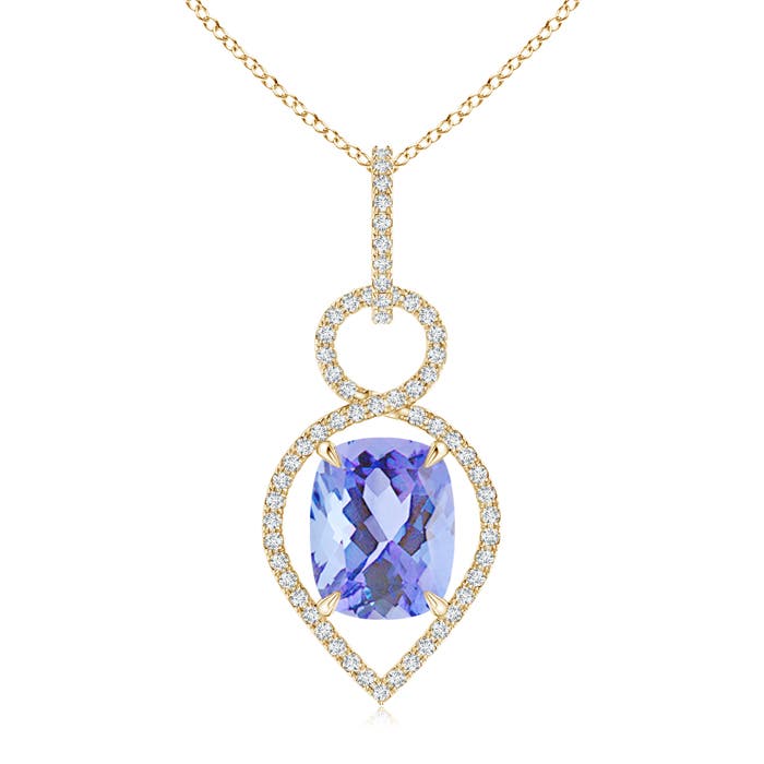 A - Tanzanite / 2.9 CT / 14 KT Yellow Gold