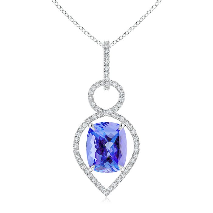 AA - Tanzanite / 2.9 CT / 14 KT White Gold