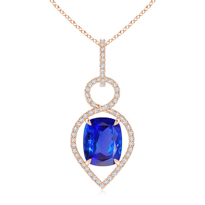 AAA - Tanzanite / 2.9 CT / 14 KT Rose Gold